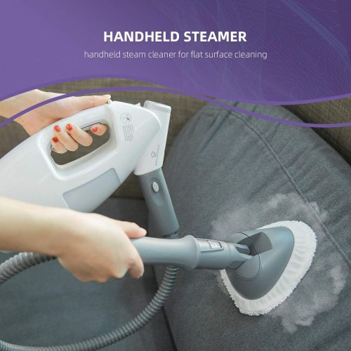  [아마존베스트]LIGHT N EASY Mop S3601/7688ANW Multifunctional Floor Steam Cleaner Handheld Garment Steamer Bonnet Pad, White