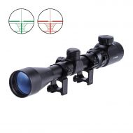 LIGHTELF Fast Focus Riflescope Tactical 3-9x40 EG Rangefinder Super-Target Reticle Red and Green Illumination Optical Rifle Scope ar15 Optic Sight with 20mm Scope Mount