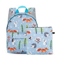 LIGHTEN Childrens kids Backpack Cute Animal Kindergarten Bag Lightweight waterproof School Backpack Boy girl snack pack Blue