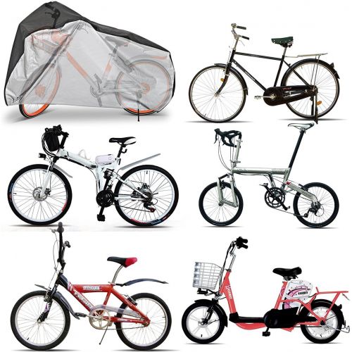  [아마존베스트]LIHAO Waterproof Bike Cover Outdoor Bicycle Cover Snow Rain Dust Sun Protector