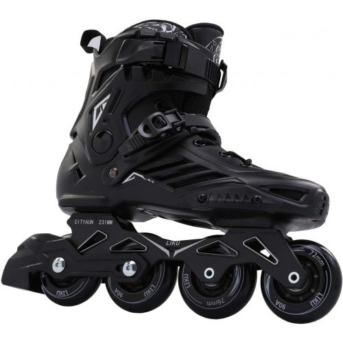  LIKU Black Professional Inline Skates Unisex