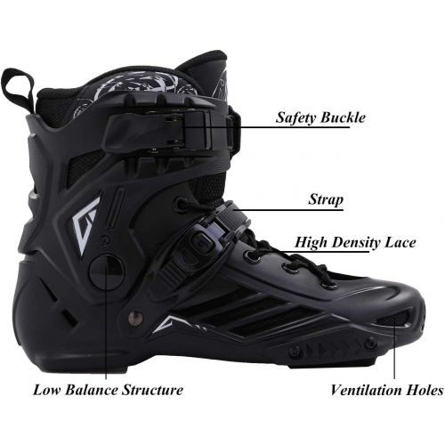  LIKU Black Professional Inline Skates Unisex