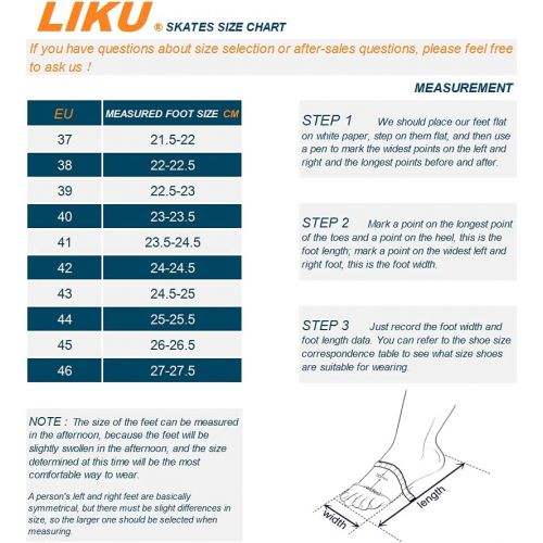  [아마존베스트]LIKU Unisex Fitness Inline Skates