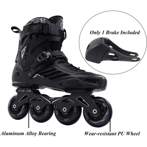  LIKU Black Professional Inline Skates Unisex