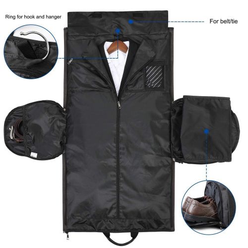  LILINSS Suit Storage Bag Mens Foldable Waterproof Oxford Cloth Portable Travel Bag Travel Storage Bag 45L