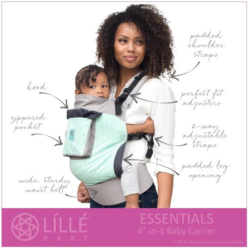  4 in 1 ESSENTIALS Baby Carrier by LILLEbaby  Lily Pond