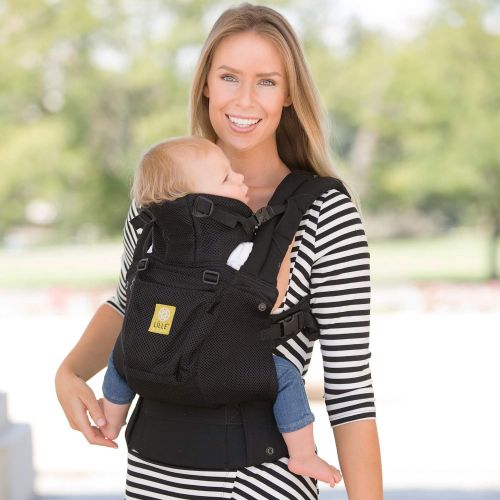  LILLEbaby LLLEEbaby The Complete Airflow SIX-Position 360° Ergonomic Baby & Child Carrier, Black - Cotton