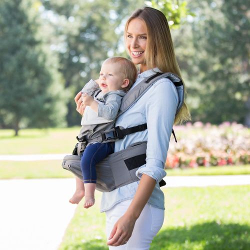  LILLEbaby LLLEEbaby SeatMe Hip Seat Baby Carrier, Stone