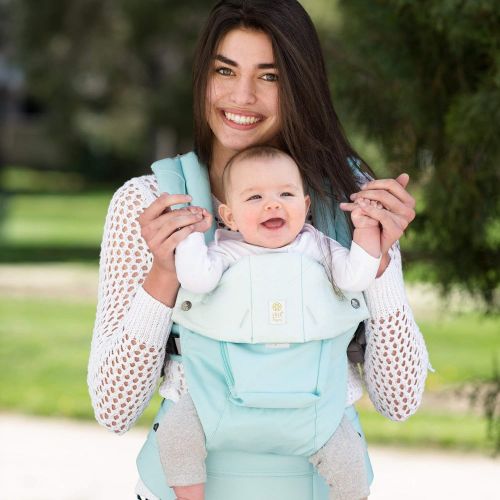  LILLEbaby LLLEEbaby The Complete Organi-Touch SIX-Position 360 Ergonomic Baby & Child Carrier, Sea Glass...