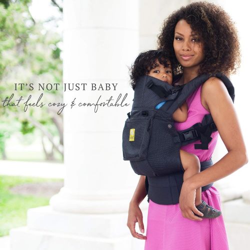  LILLEbaby LiLLEEbaby The COMPLETE Airflow SIX-Position 360° Ergonomic Baby & Child Carrier, Black - Cotton Baby Carrier, Ergonomic Multi-Position Carrying for Infants Babies Toddlers