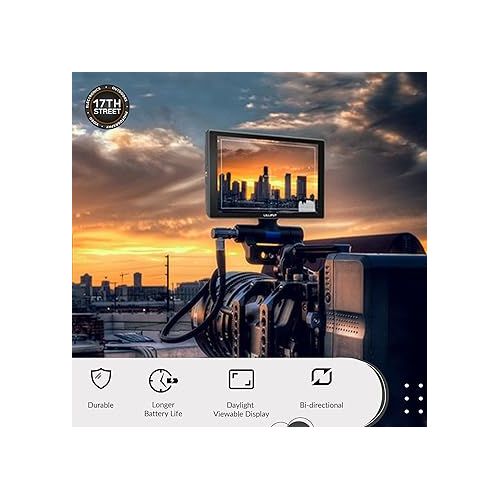  Lilliput A11 10.1-Inch 4K Photo and Video Portable Monitor | 1920x1200 Full HD Display Monitors with HDMI 1.4b in/Out, SmallRig Camera Hot Shoe Mount, Battery & Charger Bundle Set