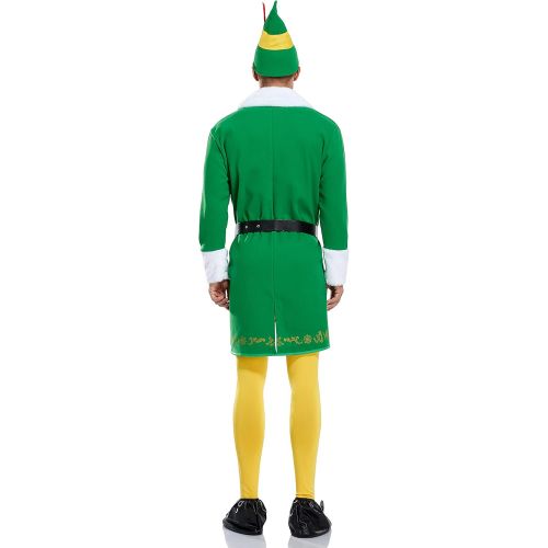  할로윈 용품LILLIWEEN Mens Christmas Elf Costume Buddy Full Set Halloween Christmas Cosplay Coat Hat Pants Belt