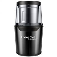 Coffee Grinder Electric LINKChef Nut & Spice Grinder 250W with Large Capacity Detachable Stainless Steel Bowl and Electric Wire Storage Function - Black(CG-9230) 3 years warranty (