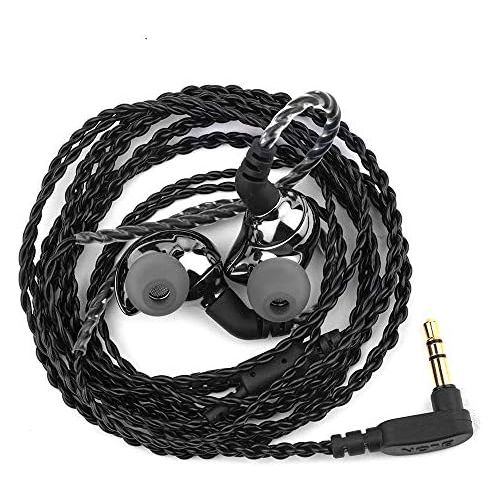  [아마존베스트]Linsoul BLON BL-01 10 mm Biology Fibre Diaphragm Driver HiFi In-Ear Earphone with 0.78 mm 2-Pin Detachable Cable (with Mic, Black)