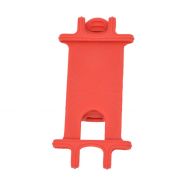 LIOOBO Mountain Bike Phone Mount Navigation Silicone Strap Mobile Phone Bracket Adjustable Bicycle Motorcycle Handlebar Rack(Red)