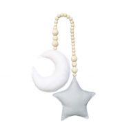 LIOOBO Baby Crib Mobile Moon and Star Hanging Decor Baby Nursery Ceiling Crib Mobile Kids Room...