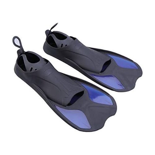  LIOOBO Schwimmflossen Verstellbare Flossen fuer Tauchen Schwimmen XS (Schwarz und Blau)