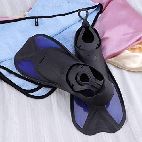  LIOOBO Schwimmflossen Verstellbare Flossen fuer Tauchen Schwimmen XS (Schwarz und Blau)