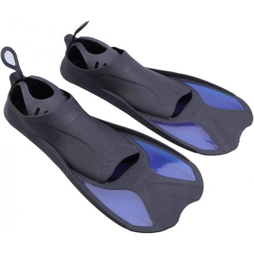  LIOOBO Schwimmflossen Verstellbare Flossen fuer Tauchen Schwimmen XS (Schwarz und Blau)