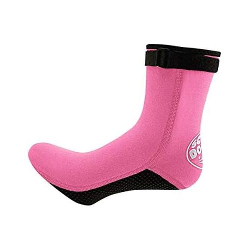  LIOOBO Wasser Socken Neopren Socken Strand Booties Schuhe Rutschfester Neoprenanzug Stiefel Socken fuer Wassersport Rosa Groesse L