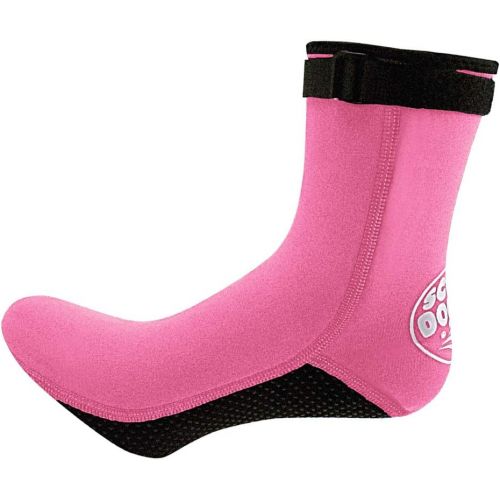  LIOOBO Wasser Socken Neopren Socken Strand Booties Schuhe Rutschfester Neoprenanzug Stiefel Socken fuer Wassersport Rosa Groesse L