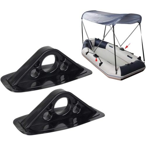  LIOOBO Kayak Canopy Mount Base Bimini Awning Top Mount Base Paddle Bracket for Inflatable Boat Canoe Sun Shelter 2 Pcs