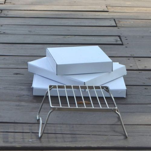  LIOOBO Portable BBQ Grill Folding Stainless Steel Grill Campfire Grill Rack for Backpacking, Hiking, Picnics, Fishing