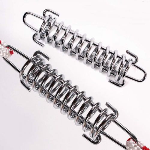  LIOOBO 5Pcs Camping Tent Spring Buckle Set Premium Porch Swing Spring Awning Rope Tensioner for Tarps Tents Wire Racks Camping Accessories