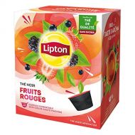 LIPTON - Black Tea RED FRUITS - DOLCE GUSTO Compatible - 12 PODS x 6 (Count 72 Pods)