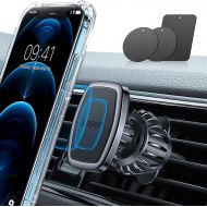 [아마존베스트]LISEN Phone Holder Car, [Upgraded Clip] Magnetic Phone Mount [6 Strong Magnets] Car Phone Mount [Case Friendly] Phone Car Holder Mount Compatible with 4-6.7 inch Smartphones and Ta