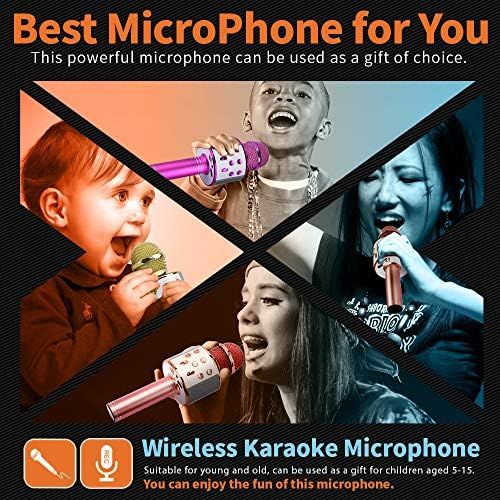  [아마존베스트]Littlefun SUGOO Super Wireless Bluetooth Microphone Birthday Home Party Best Gift