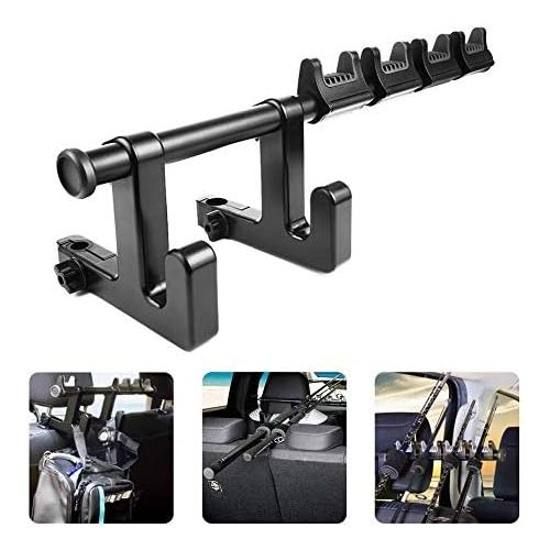  LITTLEMOLE Vehicle Fishing Rod Holder, Heavy Duty Car Fishing Pole Rack for SUV, Wagons, Van