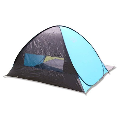  LIUFENGLONG Beach Tent Family Beach Tent 3-4 Person UV Protection Large Size Portable Sun Shelter Automatic Pop Up Tent Portable Folding Multi-Purpose Tent (Color : Blue, Size : 22