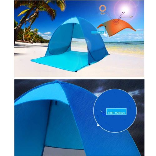  LIUFENGLONG Beach Tent 1-2 Person Canopy Tent For Camping Fishing Hiking Picnicing Outdoor Ultralight Canopy Cabana Tents With Carry Bag Portable Pop Up Sunshade Beach Tent Sun Shelter Automat