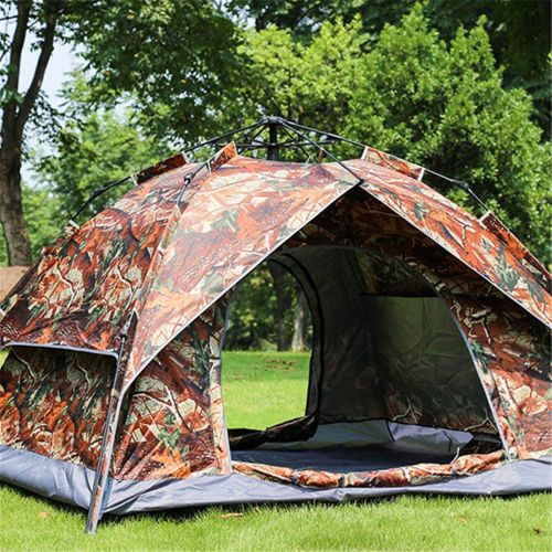  LIUFENGLONG Beach Tent Camping Beach Holiday Sunshade UV Protection Tent Easy Installation Disassembly Automatic Waterproof Hydraulic Tent 3-4 People Friends Party BBQ Mountaineering Travel Ea