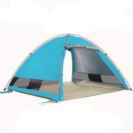 LIUFENGLONG Beach Tent Portable Sun Shelter Automatic Instant Family UV Protection Canopy Tent For Camping Hiking Picnicing Outdoor Ultralight Canopy Cabana Tents With Carry Bag 3-4 Person Pop