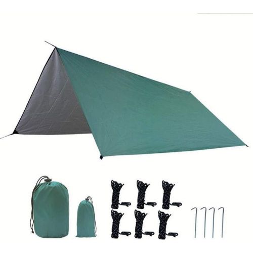  LIUFS Waterproof Tent Tarp，9.84ft9.84ft Lightweight Durable Camping Tent Tarp Shelter Mat Portable Multifunctional Tent Shelter for 3-4 People