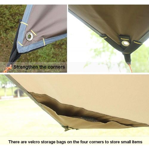  LIUFS Lightweight Camping Tent Tarp Shelter Mat，Portable Waterproof Camping Tarp for Hiking Fishing Picnic, Multifunctional Tent with Carry Bag