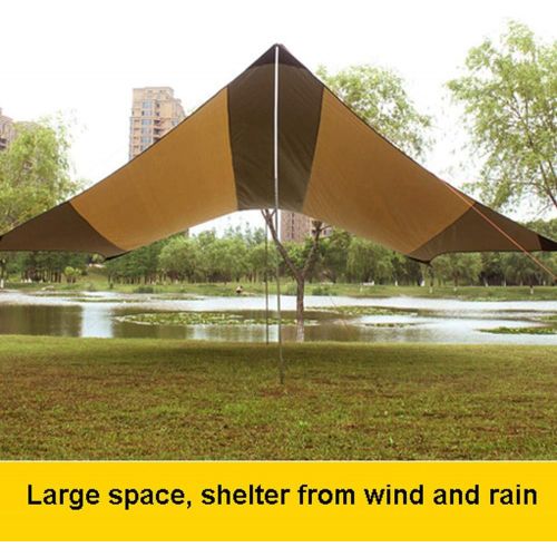  LIUFS Lightweight Camping Tent Tarp Shelter Mat，Portable Waterproof Camping Tarp for Hiking Fishing Picnic, Multifunctional Tent with Carry Bag
