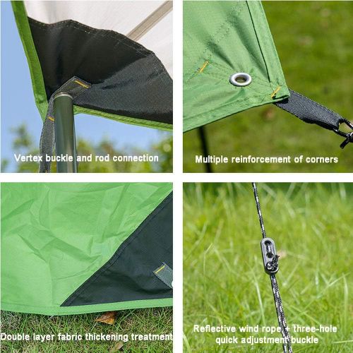  LIUFS Hammock Rain Fly Tent Tarp，6 Corner Lightweight Waterproof Camping Tarp for Camping Outdoor Travel 1311ft,1715ft Multifunctional Tent Tarp, with Storage Bag