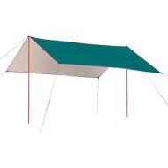 LIUFS 14ft 9.84ft Waterproof Camping Tarp, Lightweight Multifunctional Rain Fly Tent Tarp PU1500mm Anti-UV Sun Shade Shelter for Camping