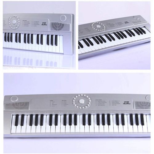  LIUFS-Piano Childrens Keyboard 49-key English Version Of The Multi-function Introduction Teaching Puzzle Enlightenment Toys (Color : Gray-49 keys)