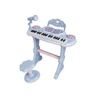 LIUFS-Piano Childrens Keyboard Playing Music Piano Multi-function Toy Gift (Color : Blue-L)