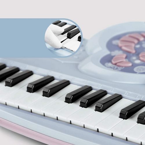  LIUFS-Piano Childrens Keyboard Playing Music Piano Multi-function Toy Gift (Color : Blue-L)