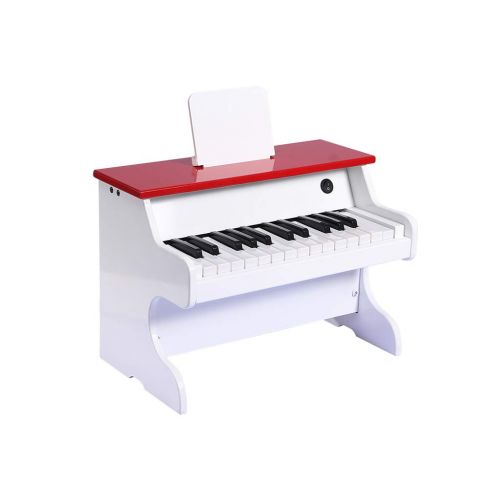  LIUFS-Piano Childrens Small Piano Paint 25 Key Wooden Girl Early Education Keyboard Gift (Color : Red)