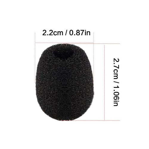  [아마존베스트]JZZJ 15 x Lapel Headset Microphone Windscreen Foam Microphone Cover Mini Size