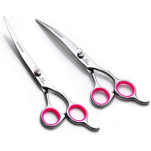  LIUWEINN Pet Scissors, 7-inch Professional Puppy Shearing Scissors Set, Hairdressing Scissors Beauty kit