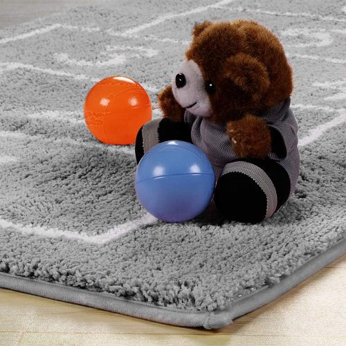  [아마존베스트]LIVEBOX Kids Play Mat,Hopscotch Area Rug Runner 2 x 5 Soft Plush Playroom Carpet Non-Slip Childrens Numbers Educational & Fun Throw Rugs for Bedroom Nursery Decor Best Shower Gift