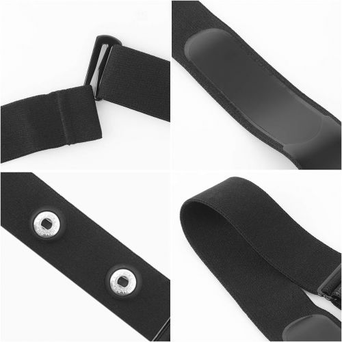  LIVLOV V3 Heart Rate Monitor Replacement Chest Strap, Adjustable Heart Rate Monitor Soft Chest Band Compatible with LIVLOV Wahoo Polar Garmin Powrlabs Moofit Fitcent CooSpo HRM