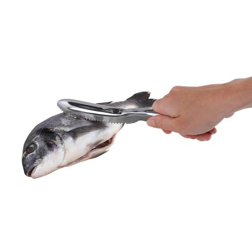  LIVOO Fischschupper mit Filetmesser Graetenpinzette Fischentschupper Edelstahl (Entschupper Fische, Fischmesser, Angelwerkzeug, Anglermesser)